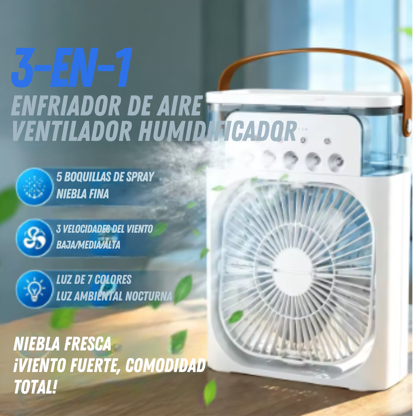 Ventilador de aire acondicionado portátil